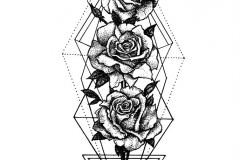 Розы геометрия дотворк