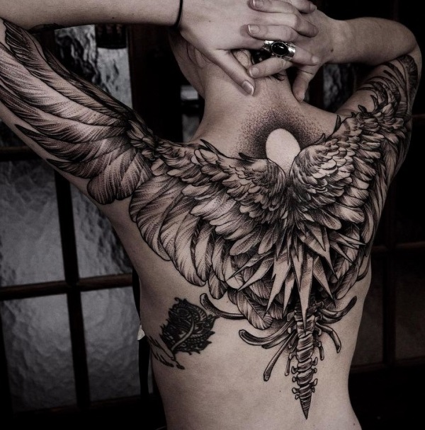 ворон татуювання
